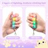 3 Pcs Keyboard Fidget Toy for Adult, Cute Loud Fidget Keyboard Keychain, Light Up Keyboard Clicker Fidget Toy, Cat Paw Button Fidget Clicker Sensory Toys for Ideal Anxiety Stress Relief Gift view 4