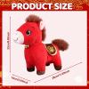 20 CM 2026 Year of The Horse Stuffed Animals Chinese New Year Plush Horse Mascot Doll Toys Zodiac Decor for Spring Festival Lunar New Years Gifts Blessing Souvenir (Fu Character Horse) view 2
