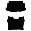 niannyyhouse Plush Doll Clothes Set, 7cm-10cm Mini Stuffed Animal Accessories, Hat and Sweater Dress-Up Collection (Black) view 1
