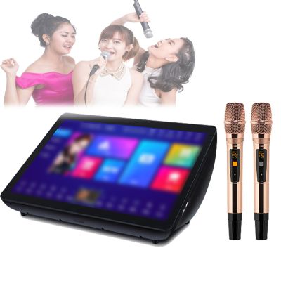 MHRDZWDJ 5-in-1 Karaoke Machine,with 19.5in Screen,500g/1t/2t/3t/4t/6t,App/Mobile/Voice Song Request,Tons of Songs,Dual System,with Mic and Speaker,Best Adults and Kids 2T