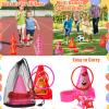 39Pcs 4 in 1 Valentines Day Party Games for Kids with Ring Toss, Plastic Cones, Bean Bags, 3-Legged Race Bands, Stickers, Carnival Valentine's Games Activity Combo Set for Classroom Indoor Outdoor view 4