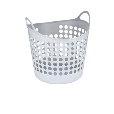 Folding dirty clothes basket, home bathroom, breathable hollow