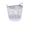 Folding dirty clothes basket, home bathroom, breathable hollow view 1