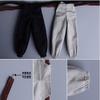 1/12 Scale Male Clothes,6 inches Figure Doll Accessories Elastic Tight T-Shirt Clothes Sport Clothing for 6inch Action Figure Body (Black Tops+Brown Belt+Black Pant) view 3