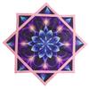 BVCY Flowstar Solar & Light Charging Flow Star UV Glow Juggling Toy Dual Sided Print Easy for Beginners PinkR06-style4 view 3