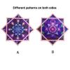 BVCY Flowstar Solar & Light Charging Flow Star UV Glow Juggling Toy Dual Sided Print Easy for Beginners PinkR06-style4 view 4
