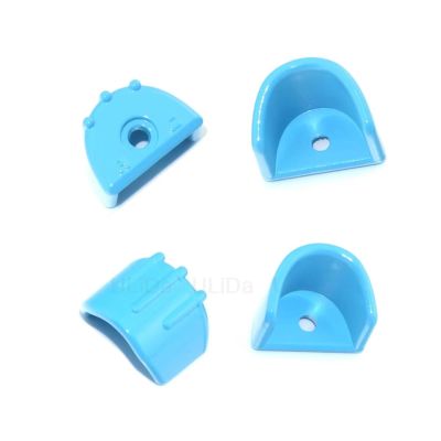 Rc Accessories For HSP For HPI For Traxxas 1/8 1/10 Truck For Buggy 4Pcs Anti Wear Metal Zinc Cap Shock Absorber Protective Cover RC Car(Blue)