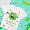 100th Day of School DIY Shirt Kit DIY T-Shirt with Pom Poms Googly Eyes for Kid Art Creative School 100 Days Party (US, Age, 9 Years, White-Monster) view 2