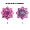 BVCY Flow Star UV Glow Dual Sided Print Solar & Light Charging Dapo Star Fly Toy Beginners Juggling Toy Pink (R06-style7) view 3