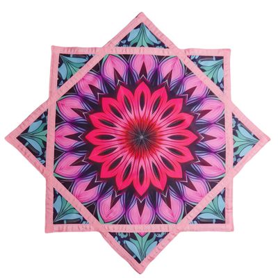 BVCY Flow SAR UV Flow Star Glow in Dark Juggling Toy Solar&Light Charging Dual Print Beginners Dapo Star Pink (R06-style6)