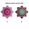 BVCY Flow SAR UV Flow Star Glow in Dark Juggling Toy Solar&Light Charging Dual Print Beginners Dapo Star Pink (R06-style6) view 3