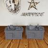 Alchemy Lab & Scholar Study Scatter Terrain - 28mm Scale Tabletop Unpainted Miniatures for D&D Minis, Fantasy TTRPG Room Decor, Dungeon Masters RPG Accessory, Cabinet Figures (Set of 2)- AS691 view 3