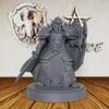 AUSPDICE Unpainted TTRPG Minis for Role Playing & Fantasy Tabletop RPG Game - 28mm Scale Miniature Figure for Dungeon Masters, Human Miniatures Gaming RPG Accessory - Elf Paladin (AS224) view 1