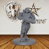 AUSPDICE Sci-Fi Alien Warrior Miniature, Unpainted DND Minis, Tabletop RPG Game Figurine, Perfect RPG Gift for Role Playing Gamers Lore Enthusiasts- AS615 view 1