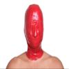 AiCc stylists Halloween Latex Hood Zipper Eyes and Mouth Rubber Mask Cosplay (Red, XXL) view 3