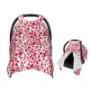 Muishi Leopard Print Pink Baby Car Seat Canopy Nursing Cover for Newborn Car Seat Breastfeeding Covers Blanket Newborn Shower Gift view 1