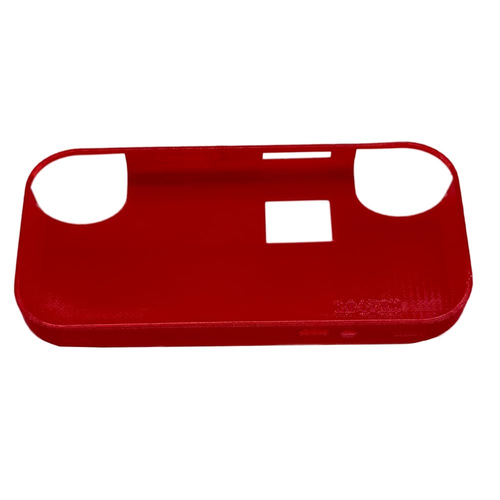 TPU Soft Protective Cover for ANBERNIC RG476h Console 3D Printed Flexible Anti-Slip Comfortable Sleeve Wear-Resistant Anti-Drop Scratch-Proof Washable Shell (Translucent Red)
