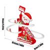Electric Track Snowman Coaster Activity, Santa Christmas Electric Track Toy, Toddler Roller Coaster Toy, for Garden Home Play view 2