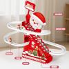 Electric Track Snowman Coaster Activity, Santa Christmas Electric Track Toy, Toddler Roller Coaster Toy, for Garden Home Play view 3