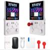 XF40V Retro Handheld Game Console, Video Game Console with 128G Built-in 20000+ Games, 4000mAh Rechargeable, Support 30+ Simulators, Linux System, 4.0 Inch IPS Screen Portable Pocket (128G White) view 1