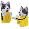 2Pcs Dog Hand Puppet Kung Fu Husky Boxing Tricky Interactive Hand Puppet Soundable Plush Stuffed Toddler Uppercut Dog Husky Toys Animal Puppets view 1