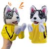 2Pcs Dog Hand Puppet Kung Fu Husky Boxing Tricky Interactive Hand Puppet Soundable Plush Stuffed Toddler Uppercut Dog Husky Toys Animal Puppets view 2