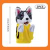 2Pcs Dog Hand Puppet Kung Fu Husky Boxing Tricky Interactive Hand Puppet Soundable Plush Stuffed Toddler Uppercut Dog Husky Toys Animal Puppets view 3