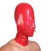 AiCc stylists Halloween Latex Hood Zipper Eyes and Mouth Rubber Mask Cosplay (Red, M) view 2