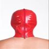AiCc stylists Halloween Latex Hood Zipper Eyes and Mouth Rubber Mask Cosplay (Red, M) view 4