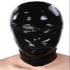 AiCc stylists Latex Zippula Hood Halloween Rubber Mask Zipper eyes and mouth Cosplay (XS) view 1