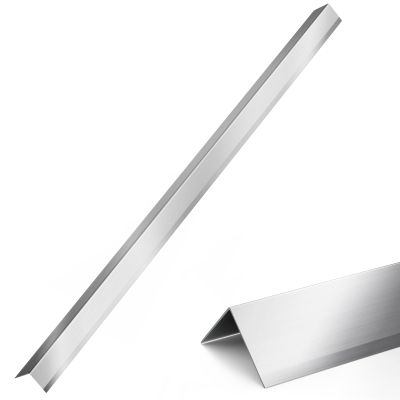 10 Packs 304 Stainless Steel Wall Corner Guard 2x2x48 Inch Heavy Duty Metal Wall Corner Protector for 90-Degree Angle Wall Protection and Decoration