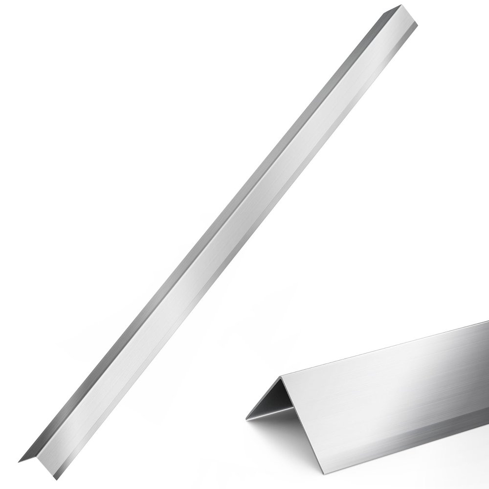 10 Packs 304 Stainless Steel Wall Corner Guard 2x2x48 Inch Heavy Duty Metal Wall Corner Protector for 90-Degree Angle Wall Protection and Decoration