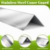 10 Packs 304 Stainless Steel Wall Corner Guard 2x2x48 Inch Heavy Duty Metal Wall Corner Protector for 90-Degree Angle Wall Protection and Decoration view 3