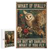 1000 PCS Wood Jigsaw Puzzles for Adults Owl What If I Fall Bedroom Puzzles for Adults Games Educational Toys Gifts view 1