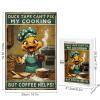 1000 PCS Wood Jigsaw Puzzles for Adults Rustic Duck Tape Cant Fix My Cooking But Coffee Helps Duck Puzzles for Adults Games Educational Toys Gifts view 3