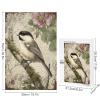 1000 PCS Wood Jigsaw Puzzles for Adults Chickadee Bird Bird Pictures Wildlife Puzzles for Adults Games Educational Toys Gifts view 3