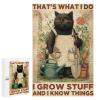 1000 PCS Wood Jigsaw Puzzles for Adults Cat That's What I Do Gardening Cat Puzzles for Adults Games Educational Toys Gifts view 1