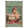 1000 PCS Wood Jigsaw Puzzles for Adults Mermaid Being A Human is Too Complicated Puzzles for Adults Games Educational Toys Gifts view 2