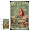 1000 PCS Wood Jigsaw Puzzles for Adults Mermaid Time to Be A Mermaid Restaurant Shop Best Idea Puzzles for Adults Games Educational Toys Gifts view 1