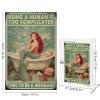 1000 PCS Wood Jigsaw Puzzles for Adults Mermaid Time to Be A Mermaid Restaurant Shop Best Idea Puzzles for Adults Games Educational Toys Gifts view 3