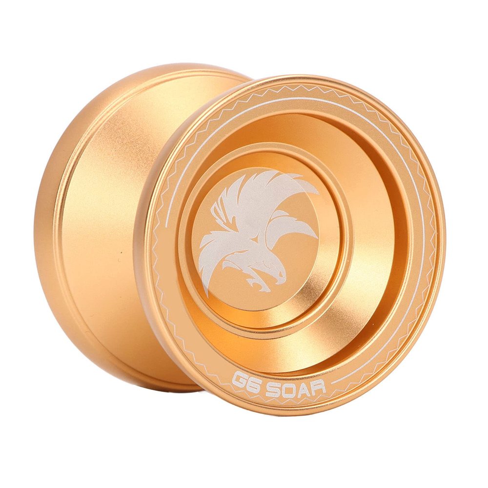 ZJchao YoYo, Metal YoYo Aluminum Alloy Ball Professional Unresponsive Golden with 3pcs Replacement String