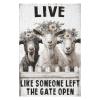1000 PCS Wood Jigsaw Puzzles for Adults Outside Goats Live Like Someone Left The Gate Open Wall Goat Puzzles for Adults Games Educational Toys Gifts view 2