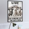 1000 PCS Wood Jigsaw Puzzles for Adults Outside Goats Live Like Someone Left The Gate Open Wall Goat Puzzles for Adults Games Educational Toys Gifts view 4