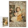 1000 PCS Wood Jigsaw Puzzles for Adults Once Upon A Time There was A Girl Garden Backyard Puzzles for Adults Games Educational Toys Gifts view 1