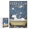 1000 PCS Wood Jigsaw Puzzles for Adults Dog Keep Calm and Soak On Puzzles for Adults Games Educational Toys Gifts view 1