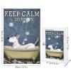 1000 PCS Wood Jigsaw Puzzles for Adults Dog Keep Calm and Soak On Puzzles for Adults Games Educational Toys Gifts view 3