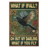 1000 PCS Wood Jigsaw Puzzles for Adults Crow What If I Fall Bedroom Puzzles for Adults Games Educational Toys Gifts view 2