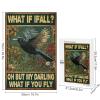 1000 PCS Wood Jigsaw Puzzles for Adults Crow What If I Fall Bedroom Puzzles for Adults Games Educational Toys Gifts view 3