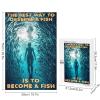 1000 PCS Wood Jigsaw Puzzles for Adults Rustic Ocean Scuba Diving The Best Way to Observe A Fish Marine Theme Puzzles for Adults Games Educational Toys Gifts view 3