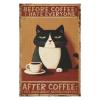 1000 PCS Wood Jigsaw Puzzles for Adults Cat Coffee Print Puzzles for Adults Games Educational Toys Gifts view 2